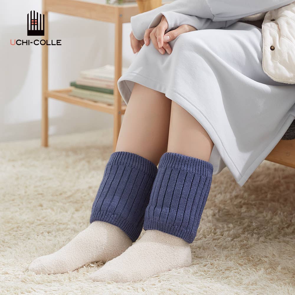 【裏ボア】リブ柄ルームソックス【SALE】